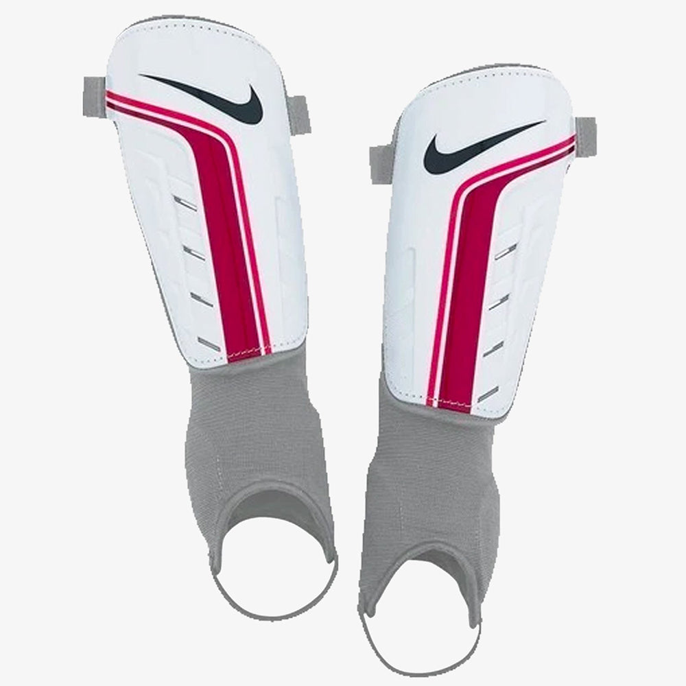 Men&#39;s Shield Soccer Shin Guard - White/Red