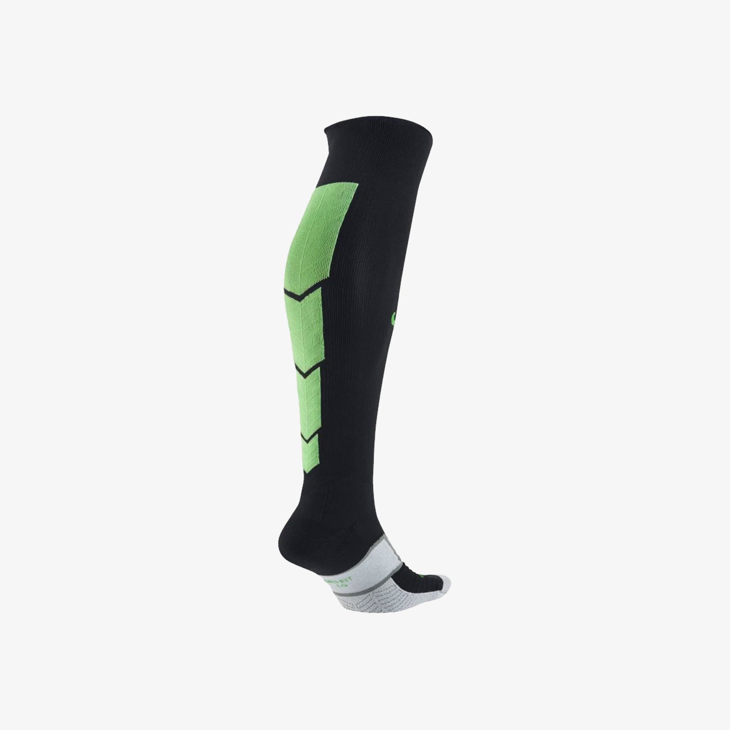 Elite MatchFit OTC Soccer Socks - Black/Poison Green