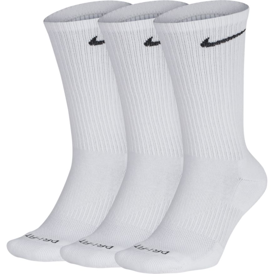Nike Everyday Plus Cushioned Socks 3 Pack Cream/Gold/Black