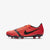 Kid's PhantomVNM Academy FG Soccer Cleats - Bright Crimson/Bright Crimson/Metallic Silver/Black