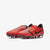 Kid's PhantomVNM Academy FG Soccer Cleats - Bright Crimson/Bright Crimson/Metallic Silver/Black