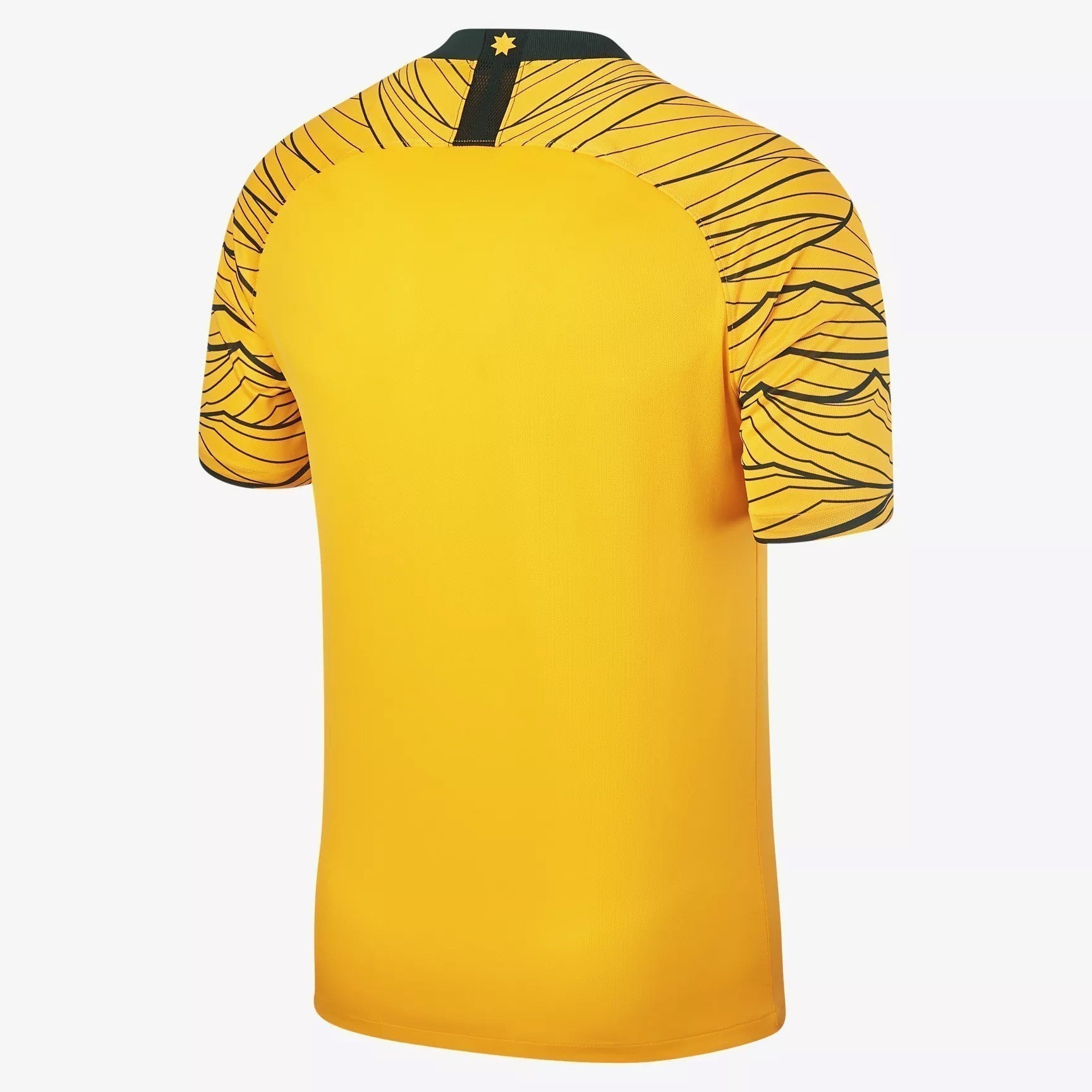 Men's Australia 2018 Home Soccer Jersey - University Gold/Pro Green