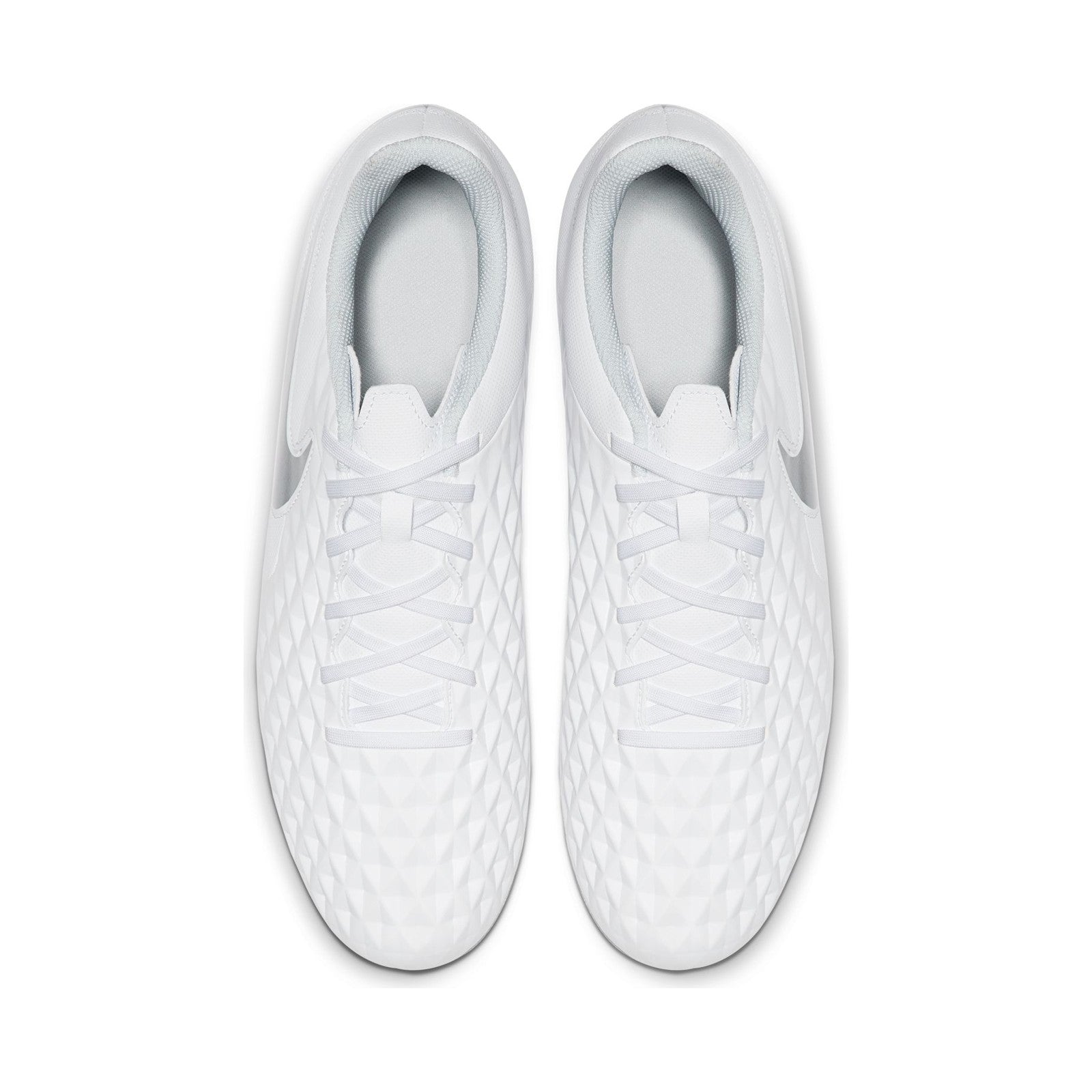 Tiempo Legend 8 Club FG/MG Cleats - White/Chrome/Pure Platinum