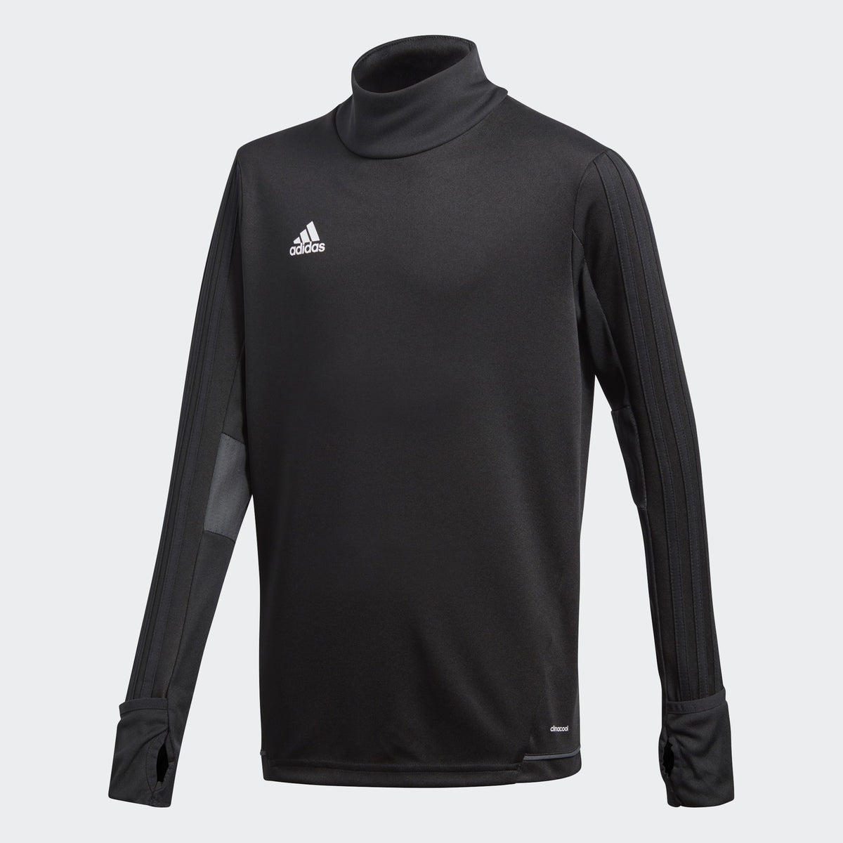 Kid&#39;s Tiro17 Training Top - Black/Dark Grey/White