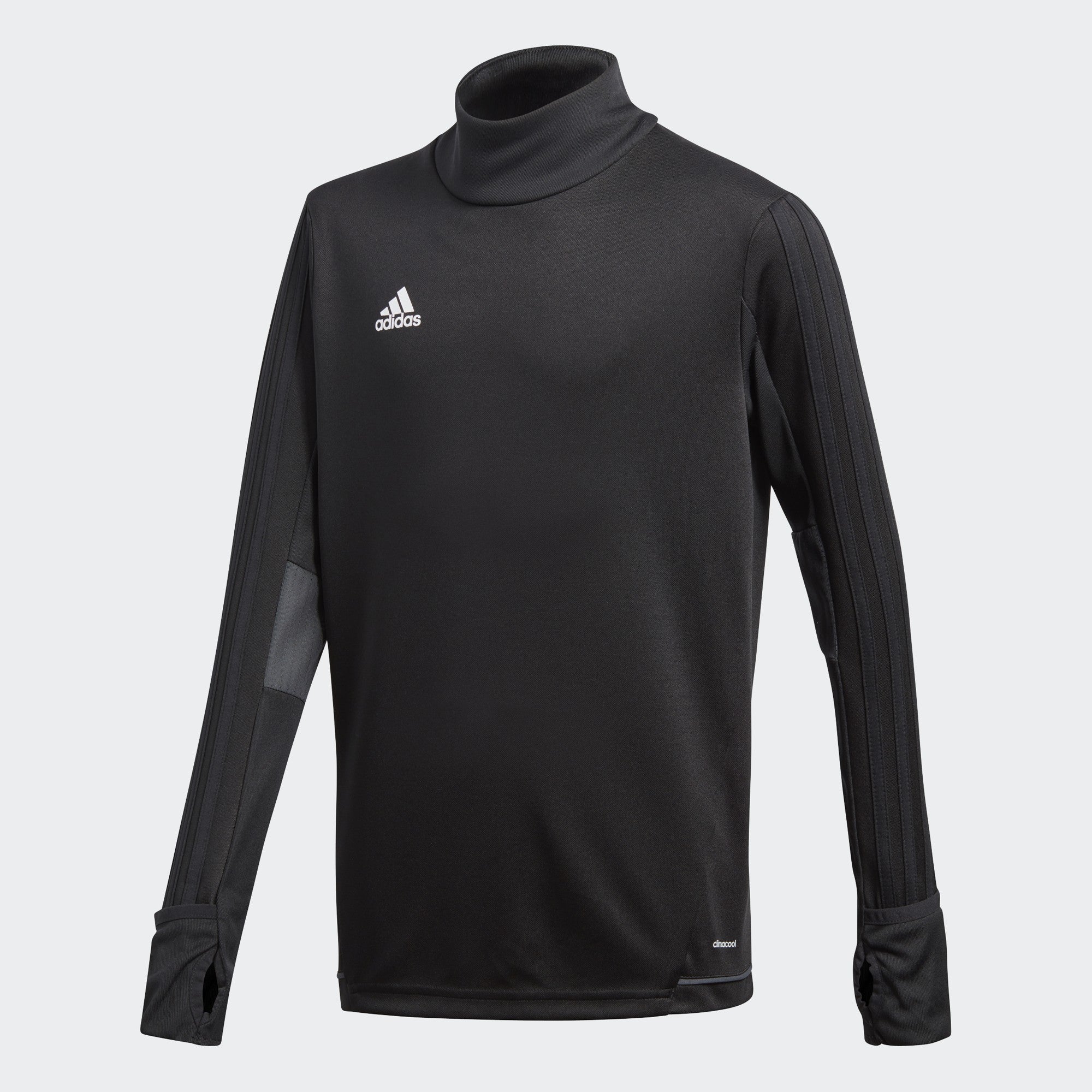 Kid's Tiro17 Training Top - Black/Dark Grey/White