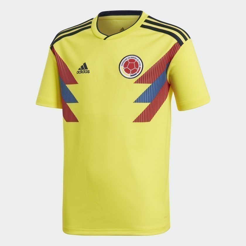 Youth Colombia Home Stadium Jersey World Cup 2018