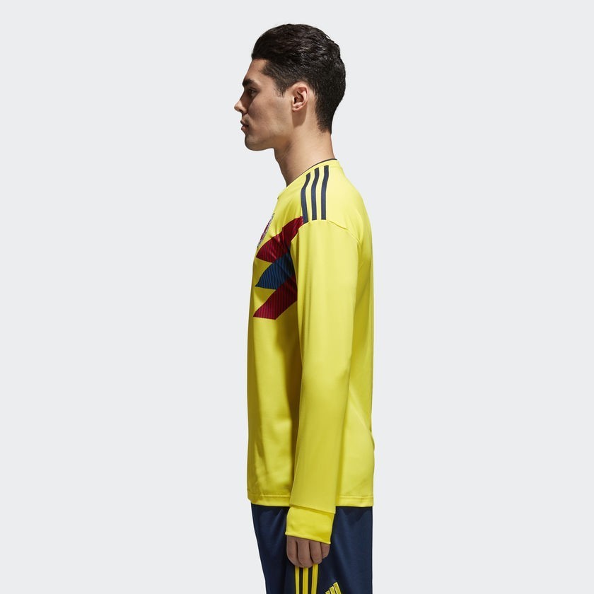 Men's Colombia Home Long Sleeve Jersey  World Cup 2018