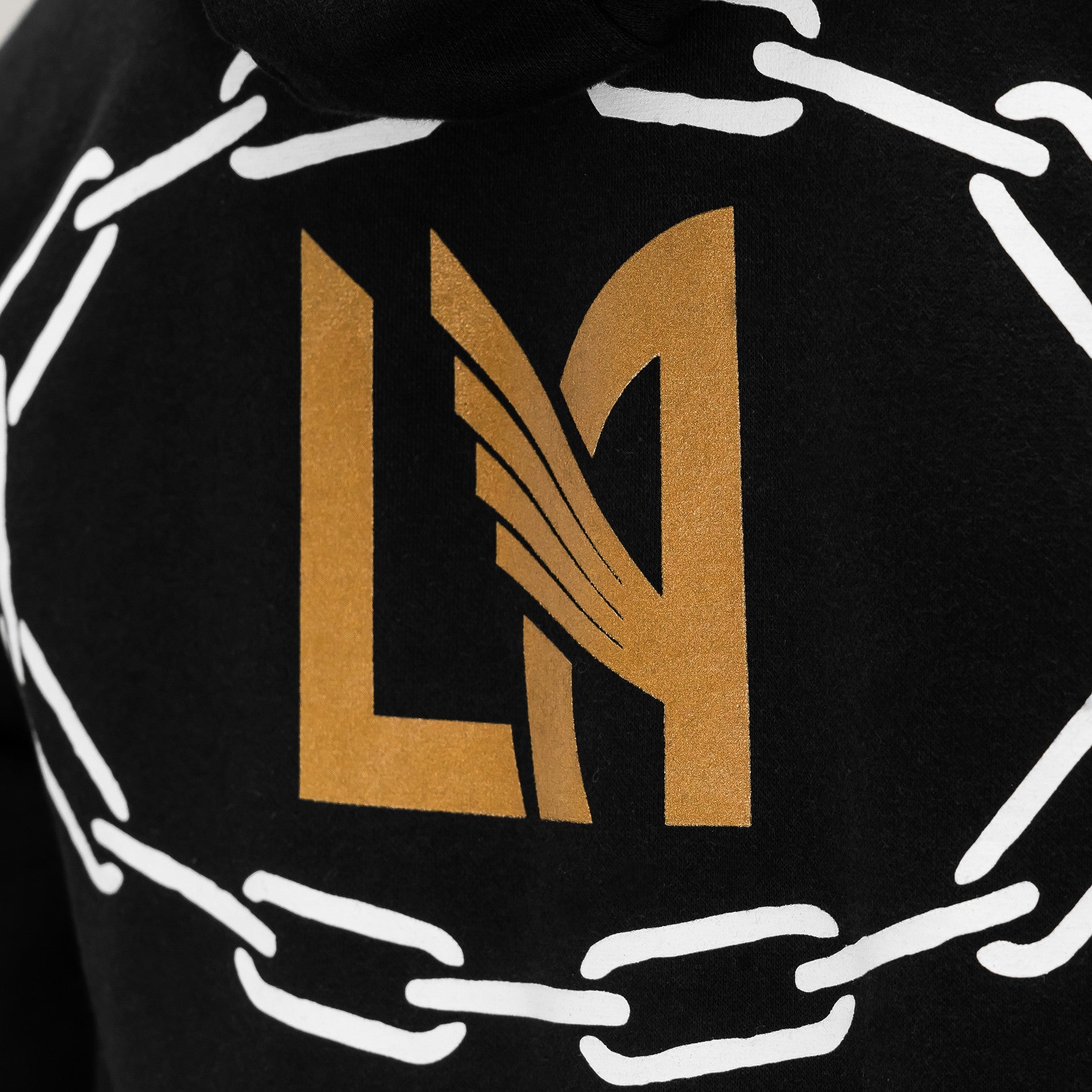 LAFC x Never Made Chain Hoodie - Black/Gold