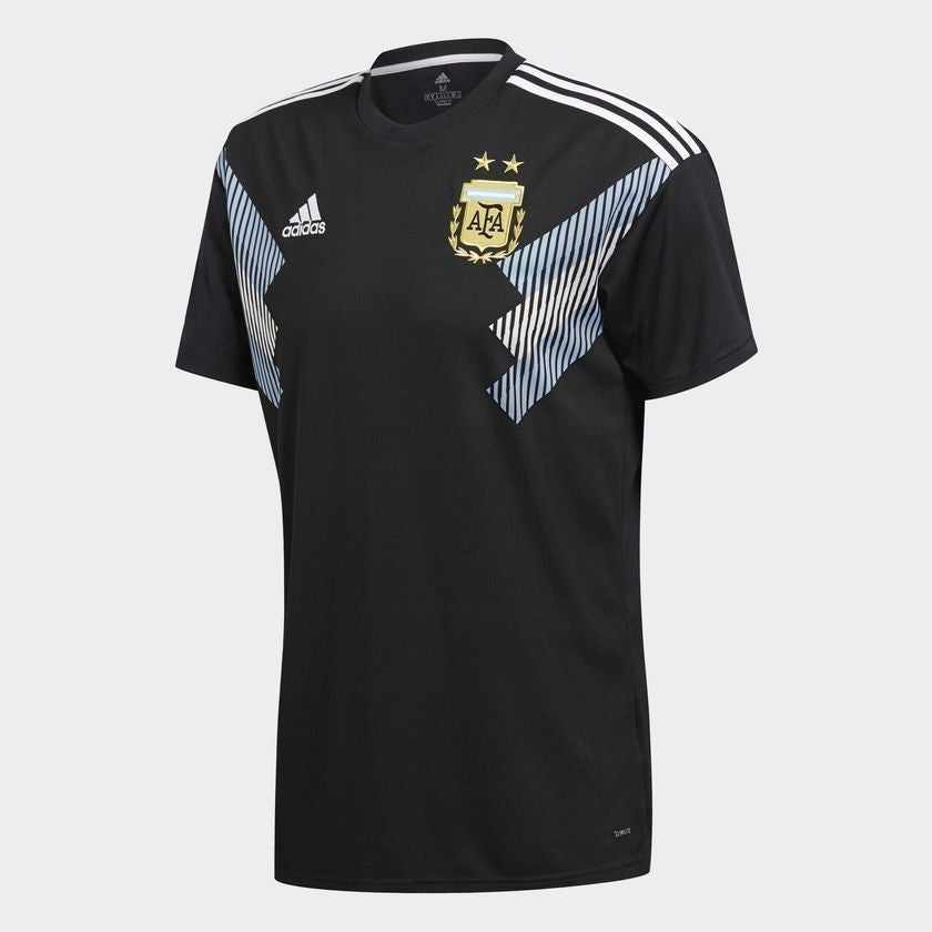 Men's Argentina 18 Away Jersey - Black/Blue/White