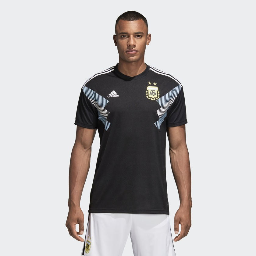 Men's Argentina 18 Away Jersey - Black/Blue/White