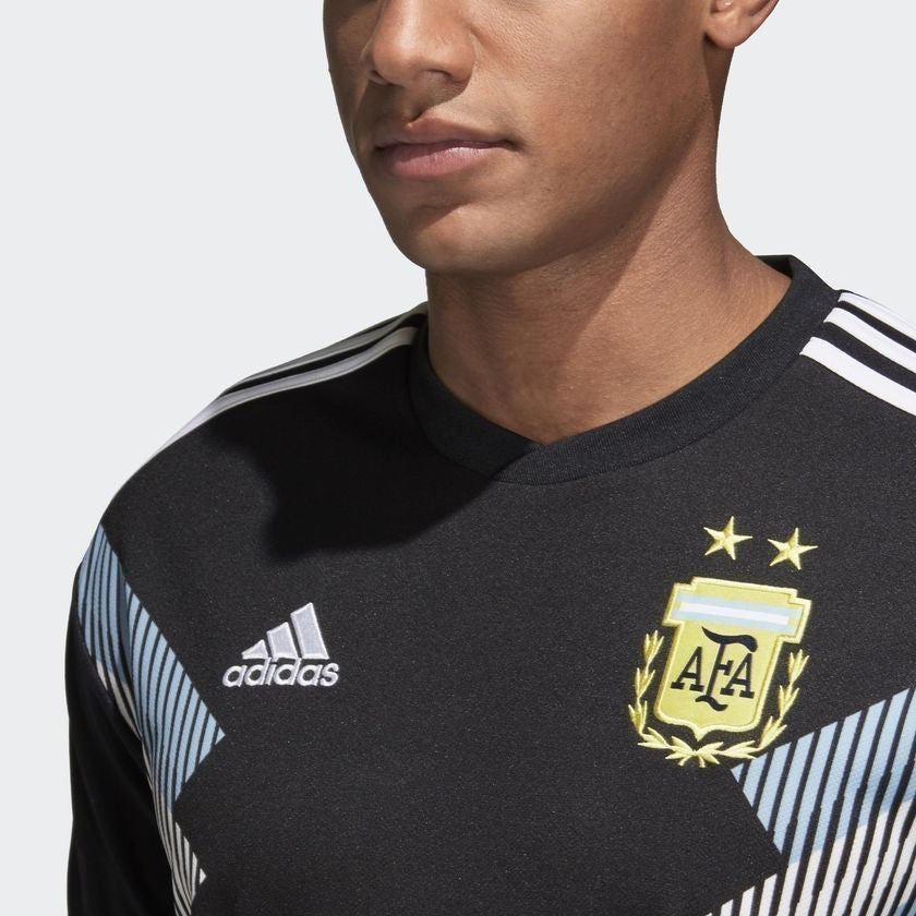 Men's Argentina 18 Away Jersey - Black/Blue/White