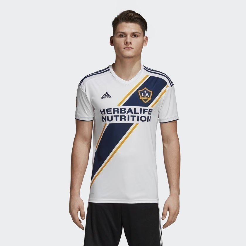 Los Angeles Galaxy Home camisa de futebol 2018 - 2019. Sponsored