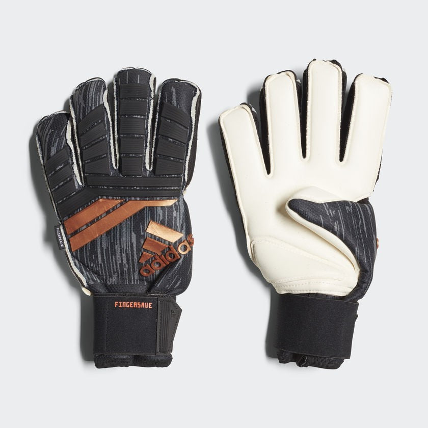 Predator 18 Finger-save Pro Gloves - Black / Solar Red