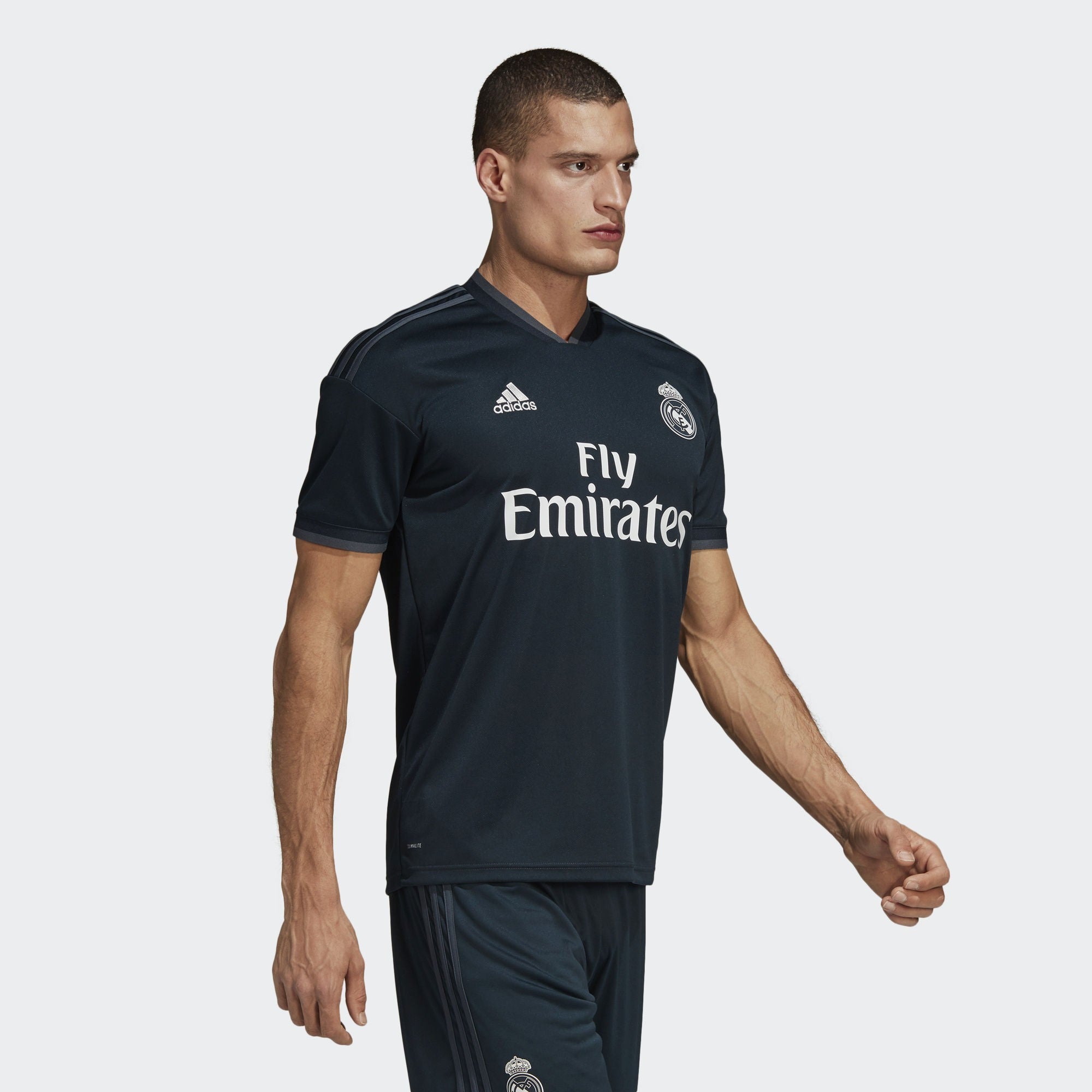 Men's Real Madrid 18/19 Away Jersey - Onix/Bold Onix/White