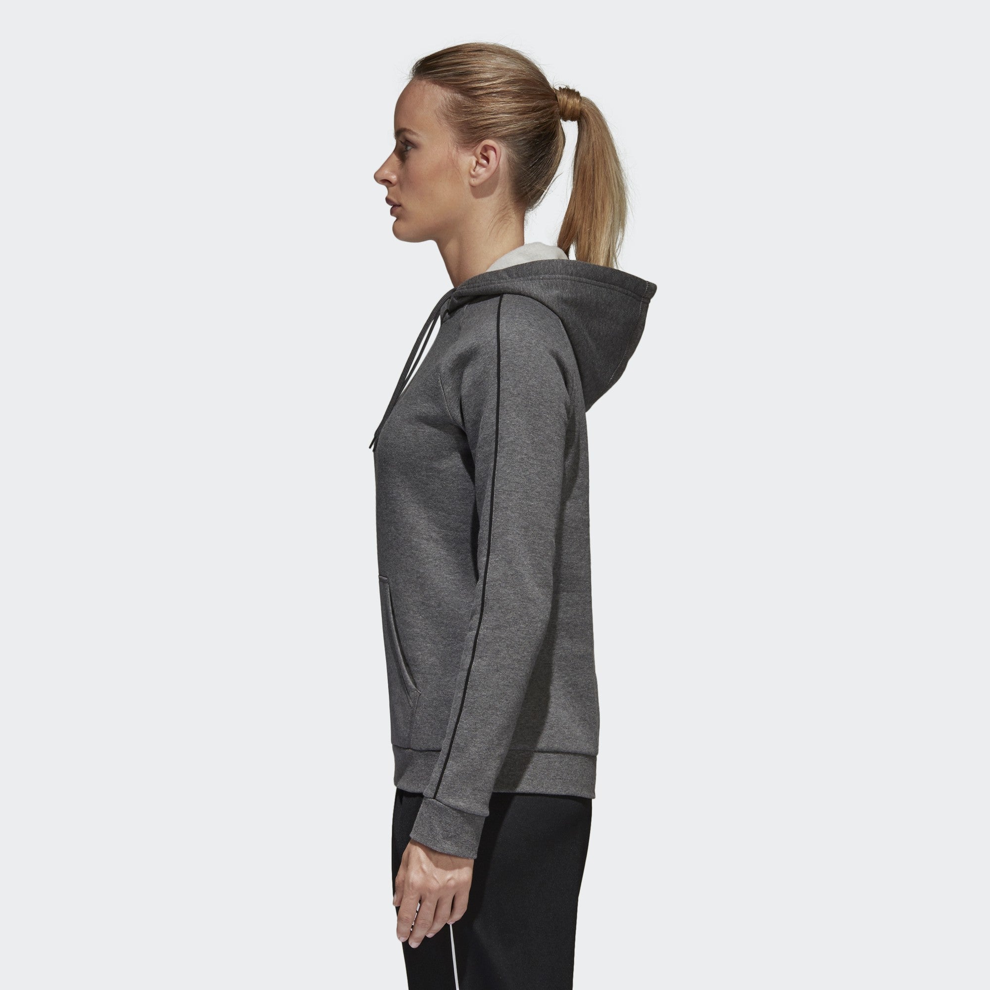 Women's Condivo 18 Hoodie - Dark Grey Heather/Black