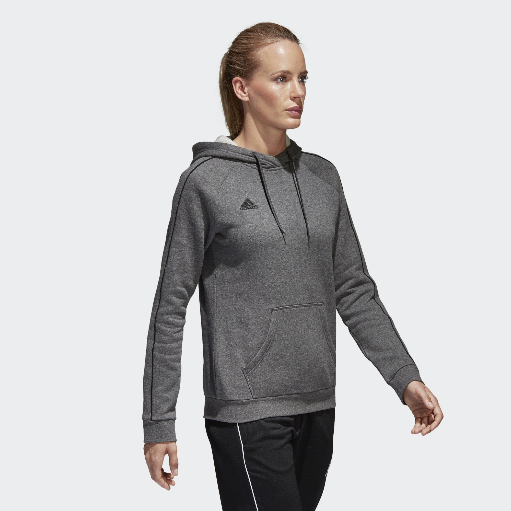 Women's Condivo 18 Hoodie - Dark Grey Heather/Black