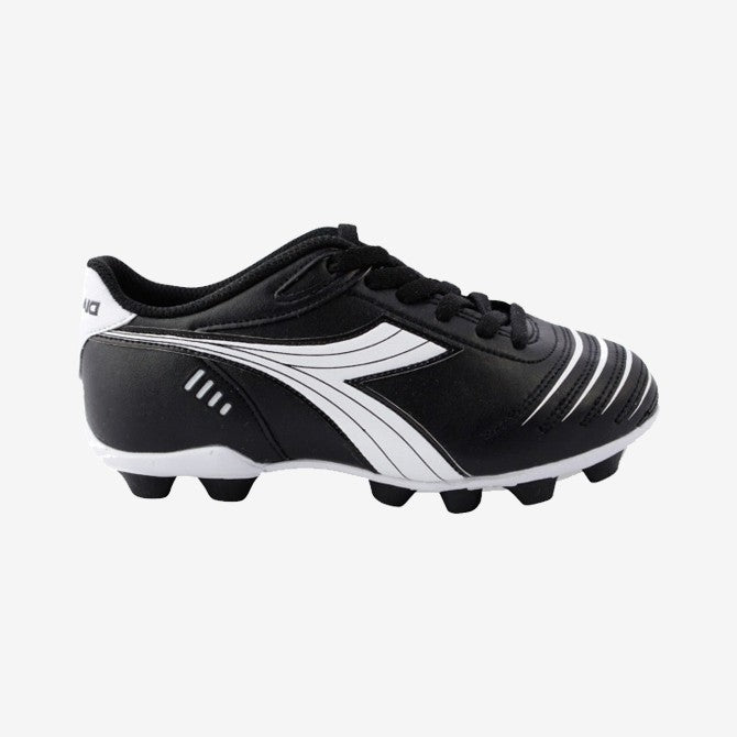 Kid&#39;s Cattura MD PU Soccer Cleats - Black/White