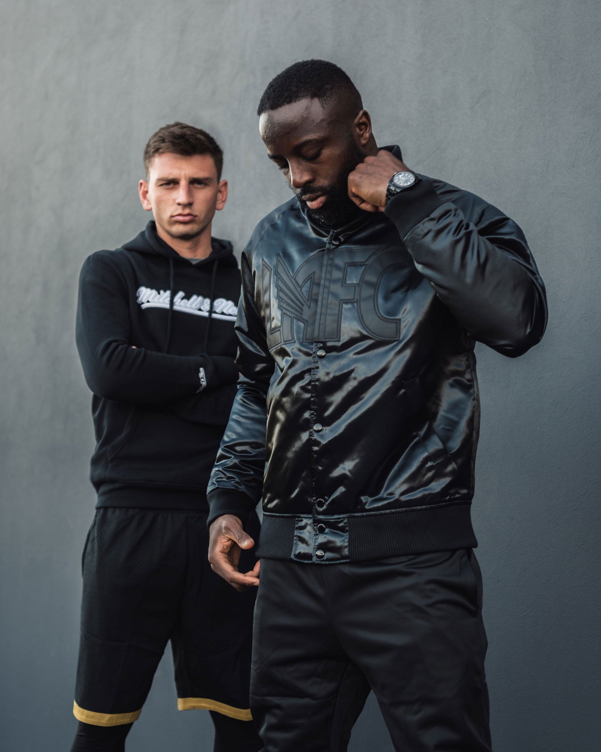 LAFC Midnight Satin Bomber Jacket Niky's Exclusive