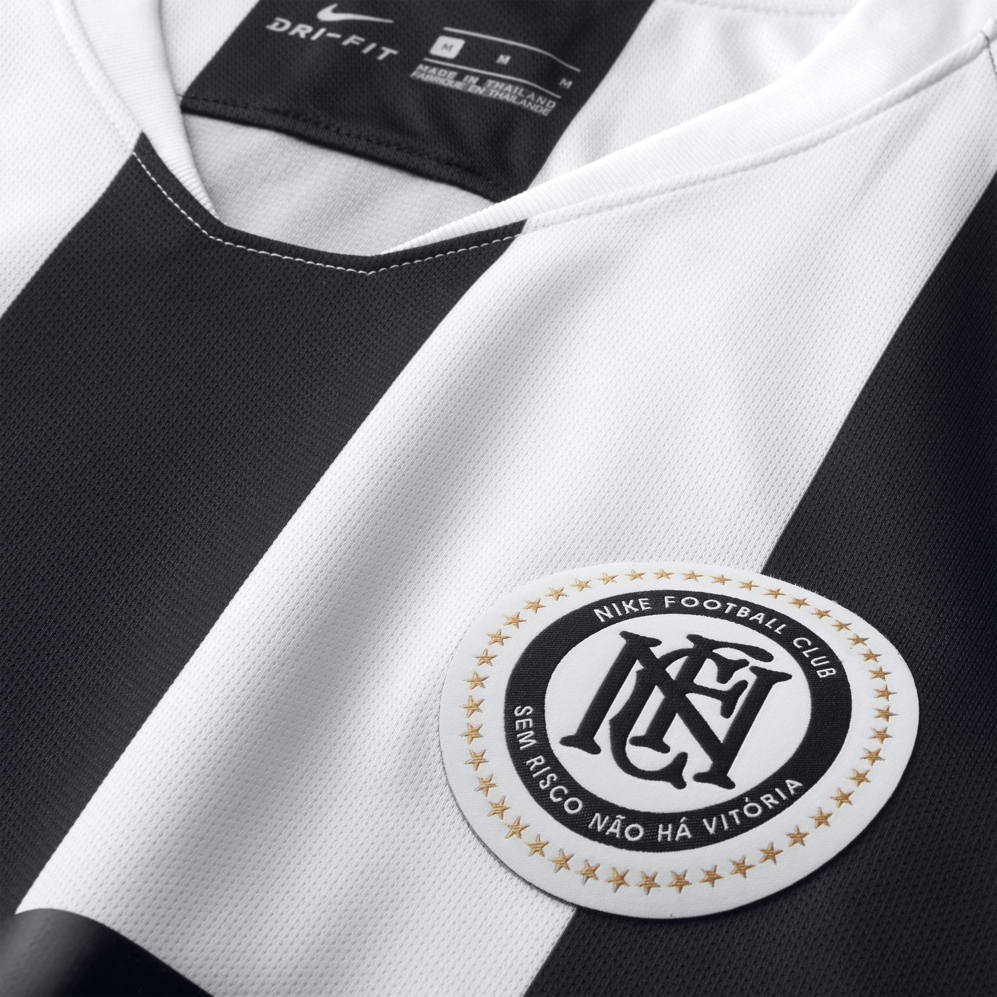 Nike F.C. Home Soccer Jersey - White/Black/Metallic Gold