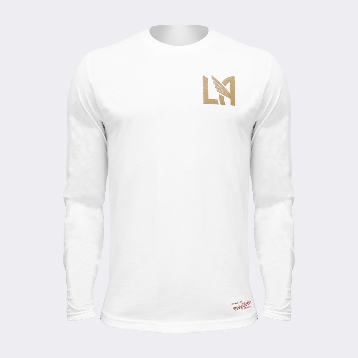 LAFC Heart of Los Angeles Long Sleeve Tee - White/Gray/Gold