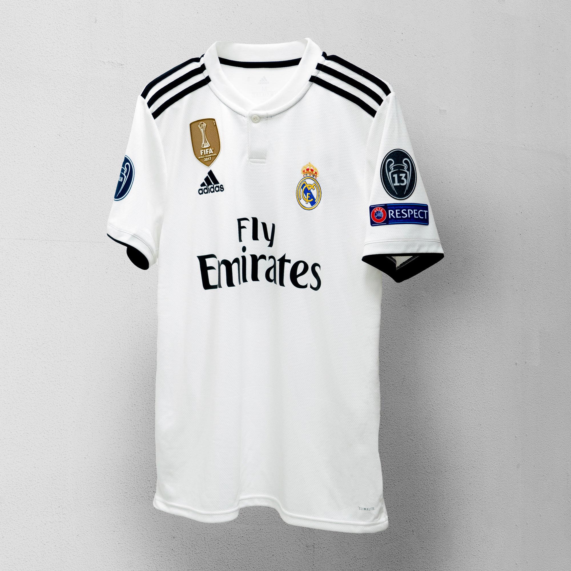 Men's Real Madrid 18/19 Home Jersey - White/Black