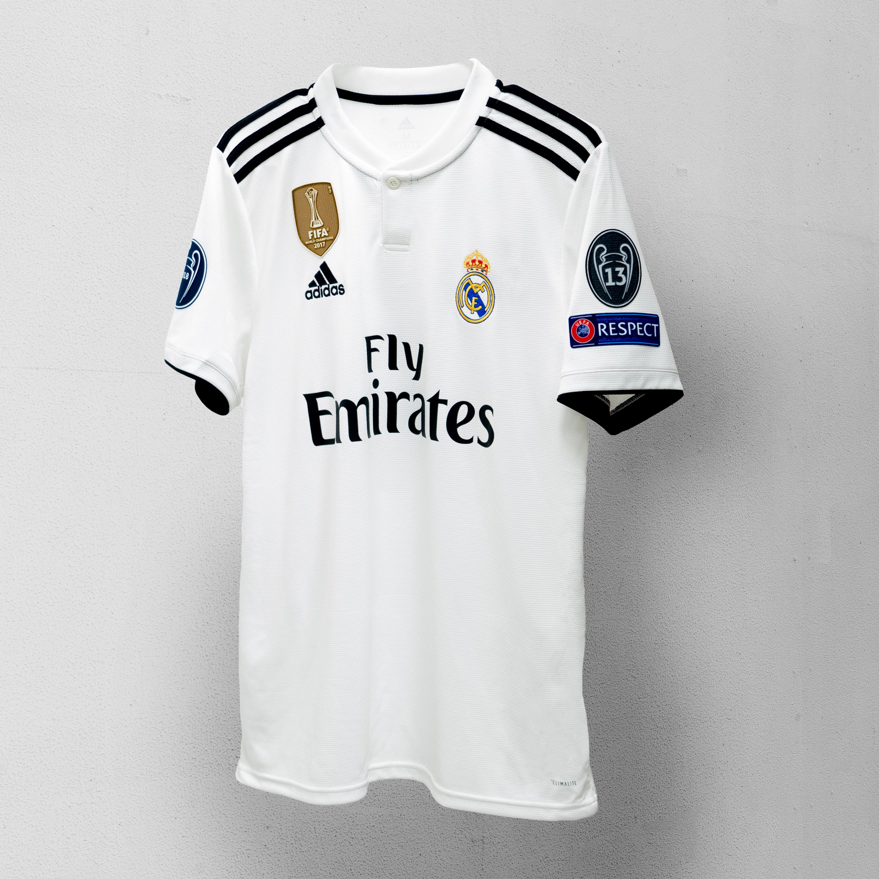 Men's Madrid 18/19 Home Jersey - White/Black