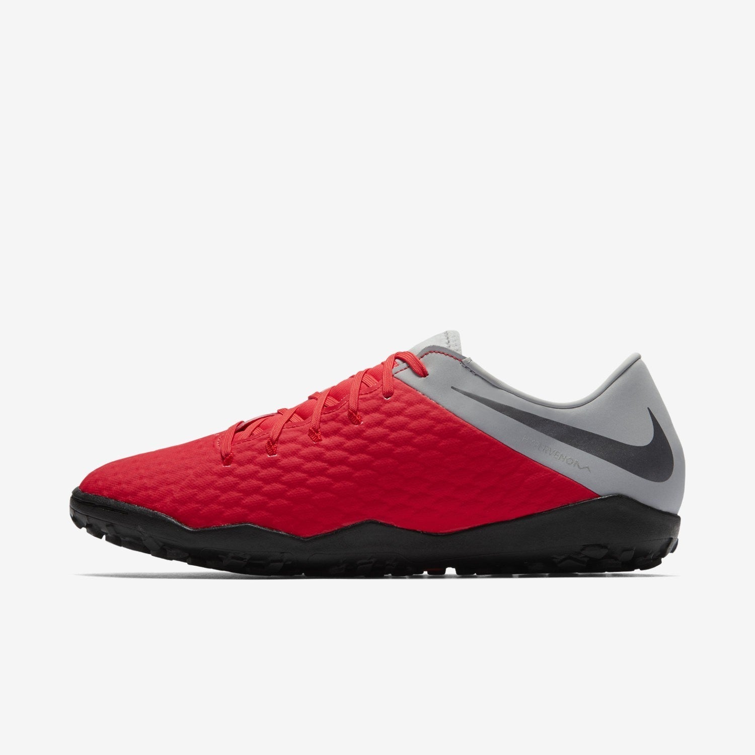 Men s Hypervenom Phantom III Academy TF Crimson Grey Silver