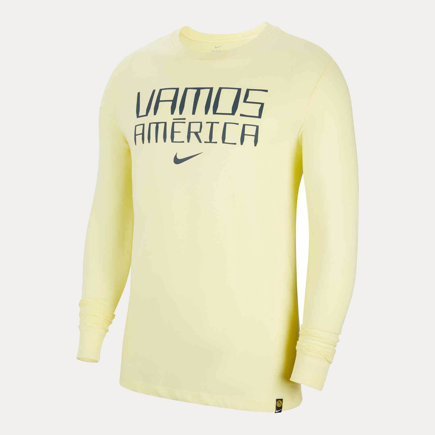 Nike Men's Club America Vamos America Long Sleeve T Shirt Yellow