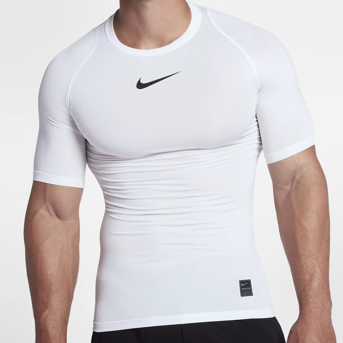 Men&#39;s Pro Top Short Sleeve Training Top - White/Black