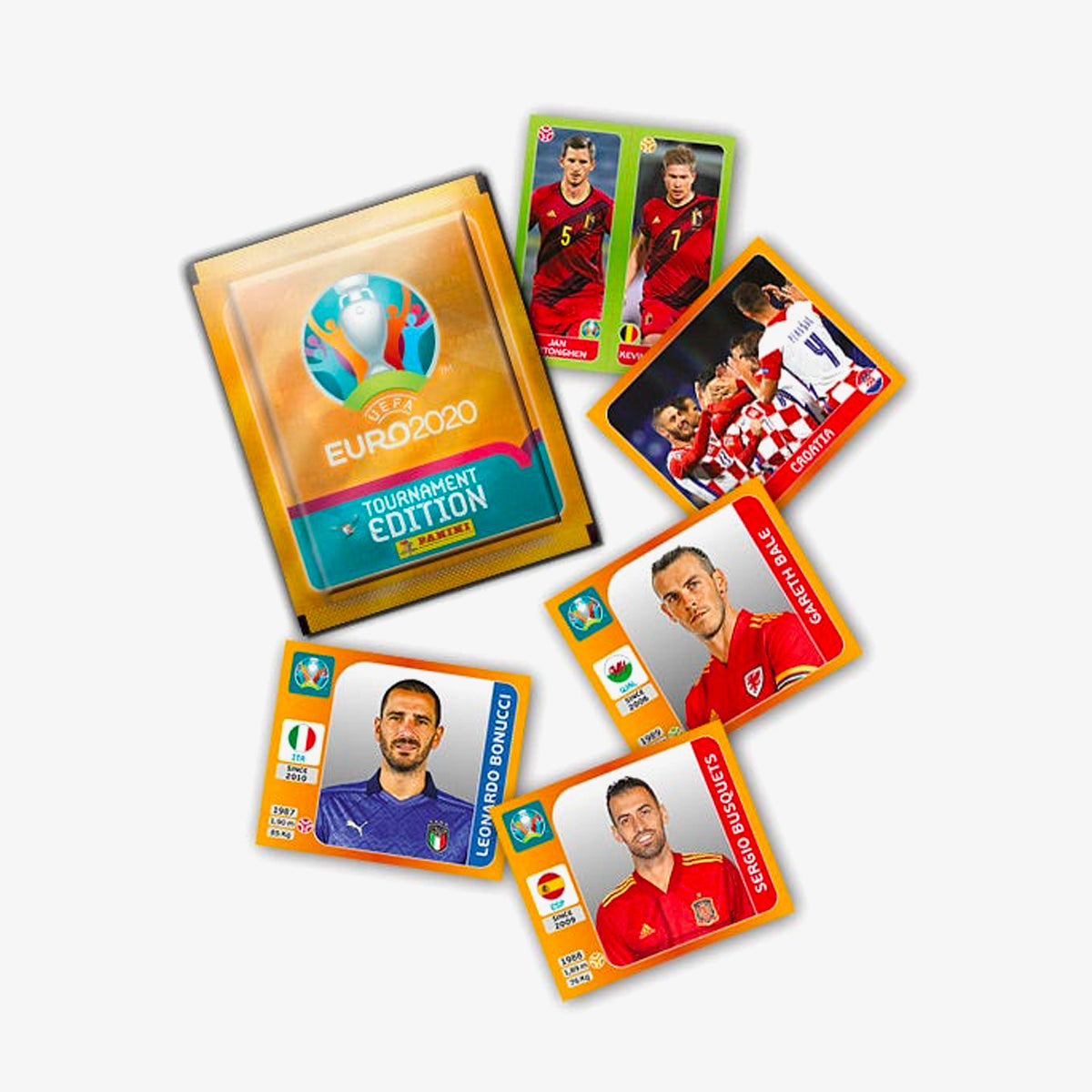 2021 Euro Sticker Pack - 1 Pack - 5 Stickers Per Pack