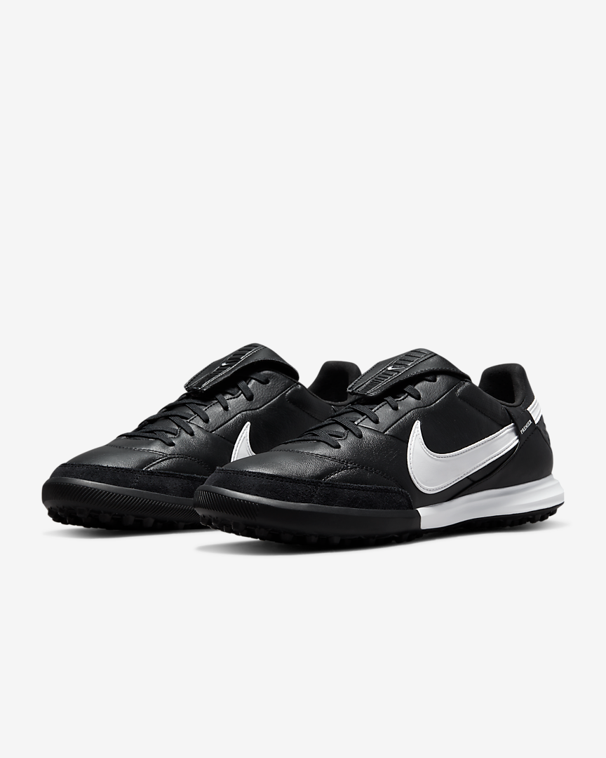 Nike Tiempo Premier 3 Turf Soccer Shoes Black - AT6178-010-NIKE by Nike | Available at Niky's Sports