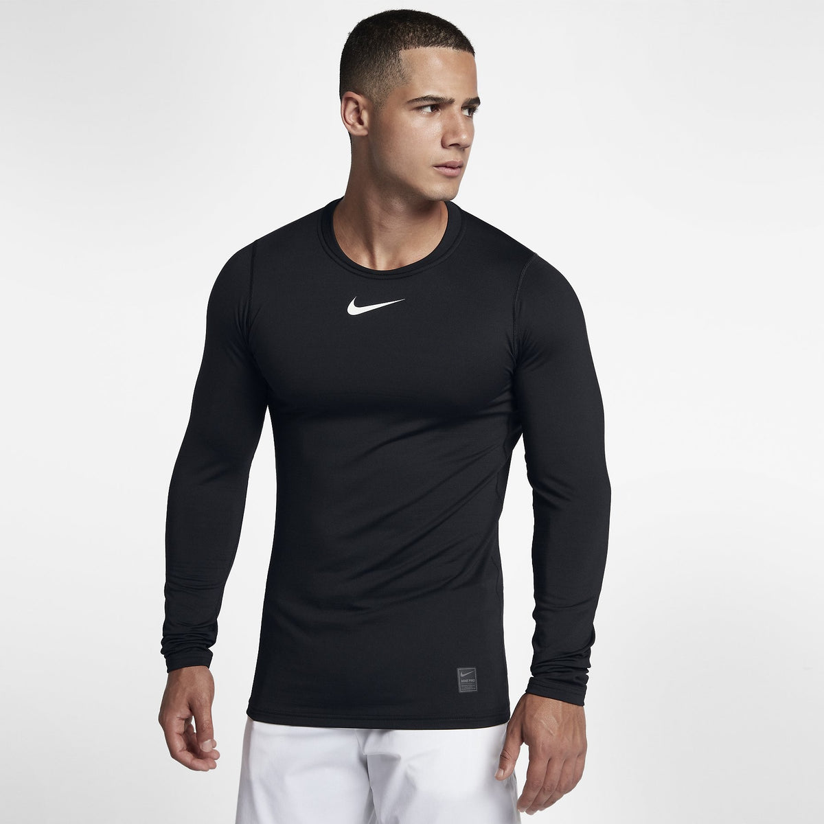 Men&#39;s Pro Warm Long Sleeve Training Top - Black