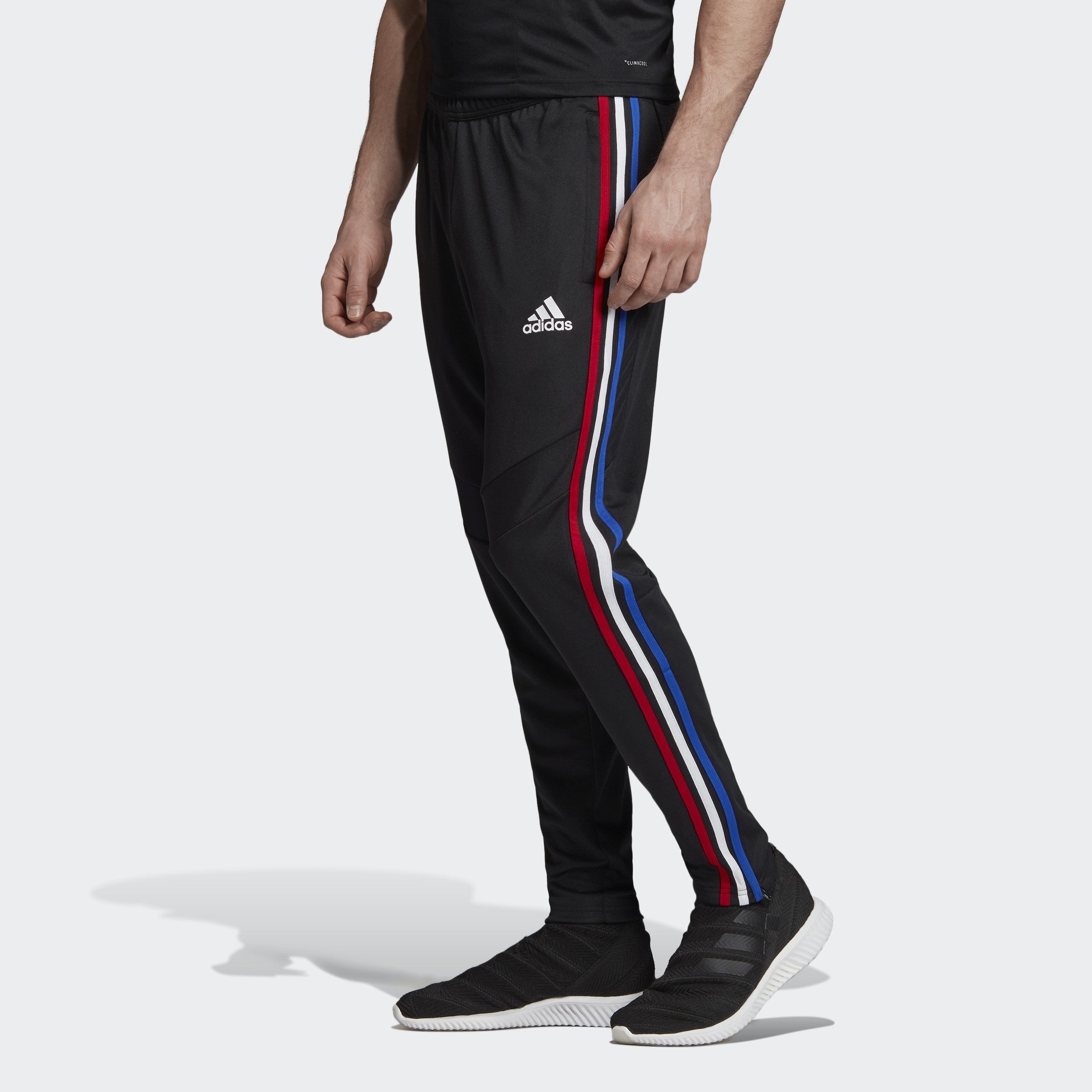 Men\'s Tiro Black/Power Blue Pants Red/White/Bold Training 19 