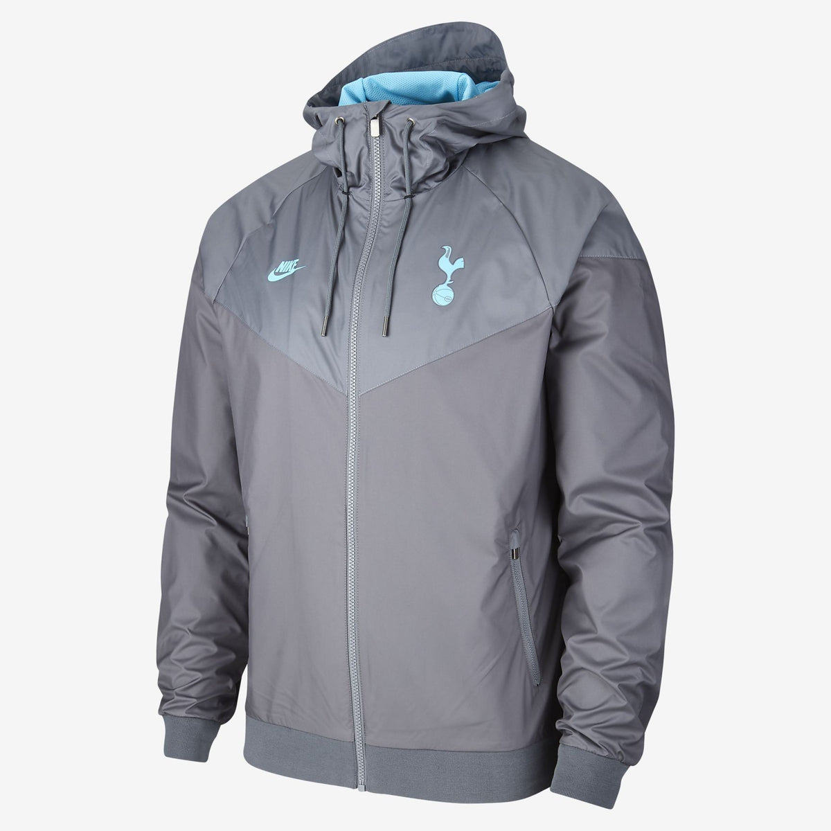 Men&#39;s Tottenham Hotspur Windrunner Jacket-Dark Grey/Flint Grey/Dark Grey/Blue Fury