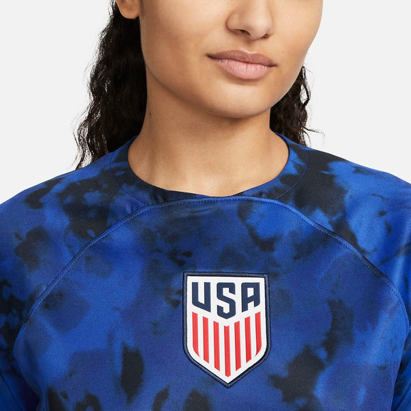 USWNT 2022/23 Stadium Home Big Kids' Nike Dri-FIT Soccer Jersey.